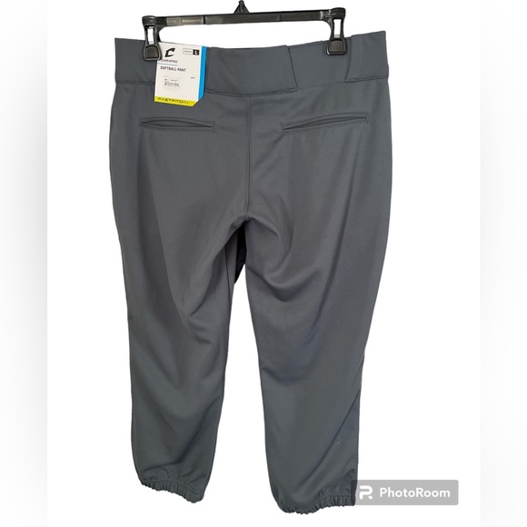 NWT CHAMPRO Womens Large Fast Pitch Softball Pants Gray - Picture 3 of 12